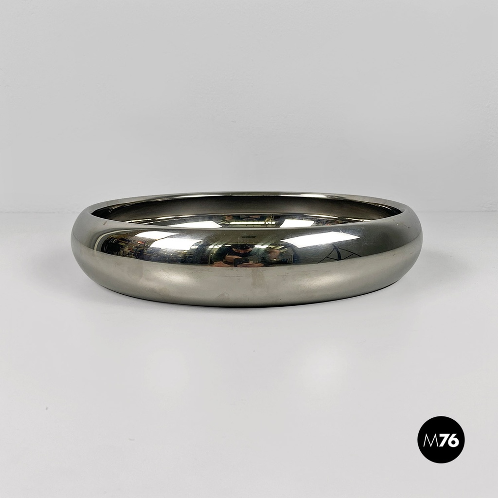 Centro tavola in acciaio di Sambonet, 1970 ca.