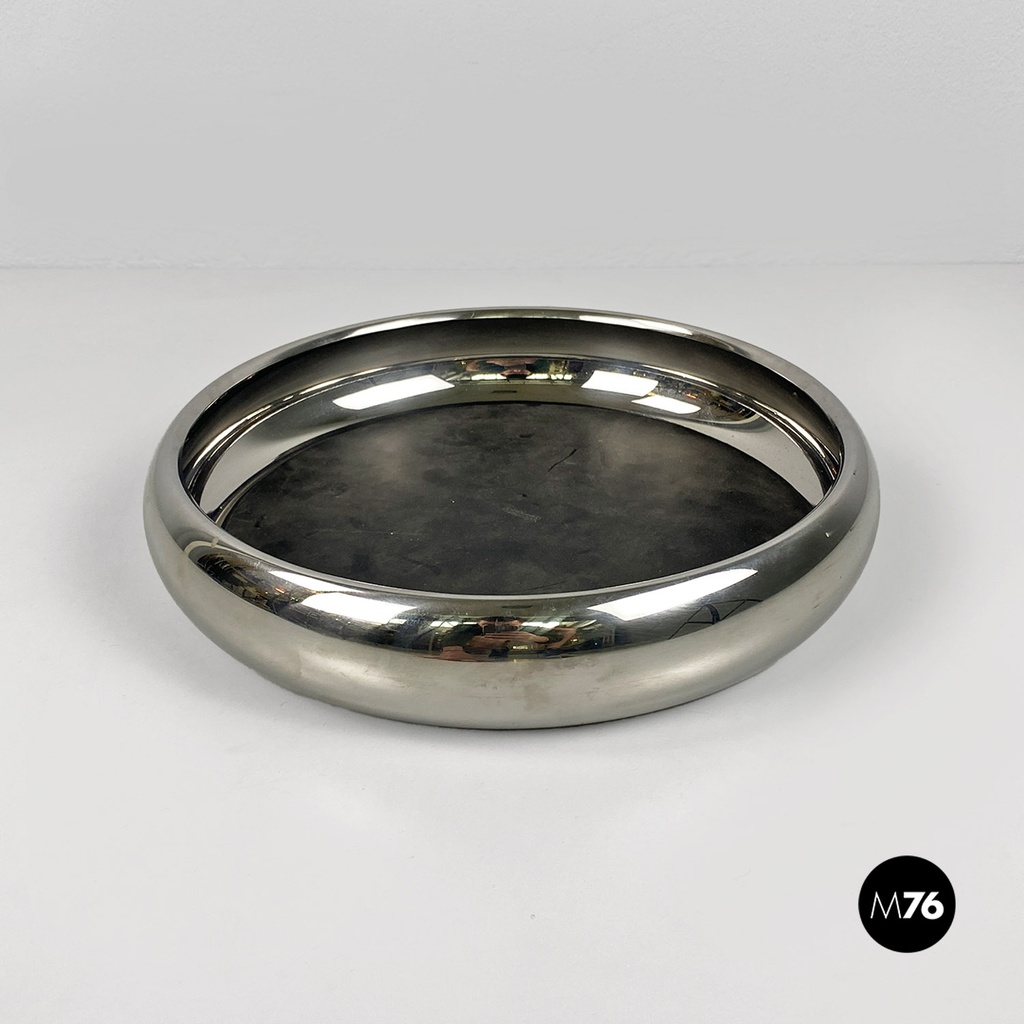 Centro tavola in acciaio di Sambonet, 1970 ca.