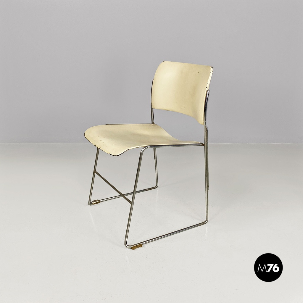 Sedie 40/4 di David Rowland per GF Furniture, 1963