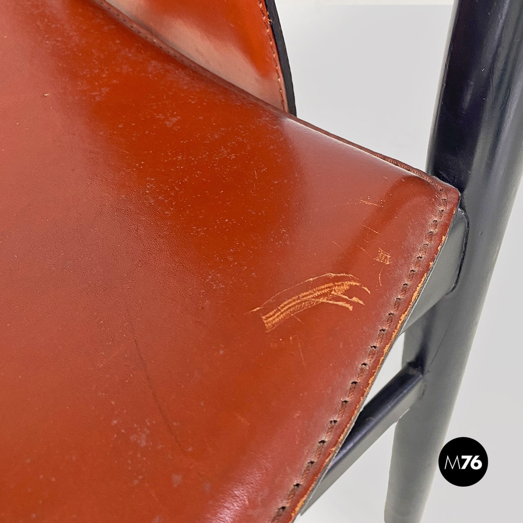 Sedie in cuoio, 1980 ca.