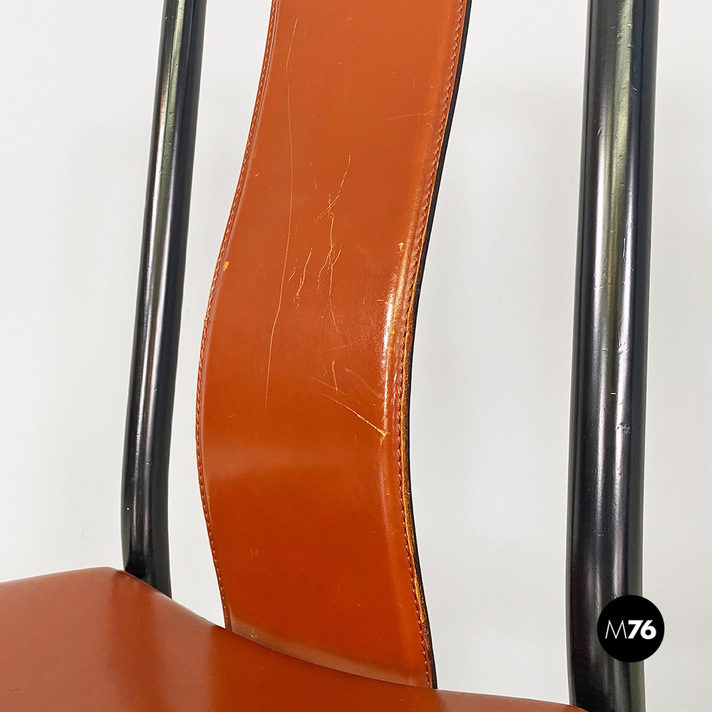 Sedie in cuoio, 1980 ca.