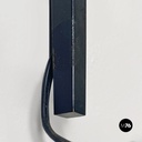 Applique in vetro opalino e metallo nero, 1950 ca.