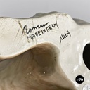 Scultura barboncino in ceramica Ronzan, 1970 ca.