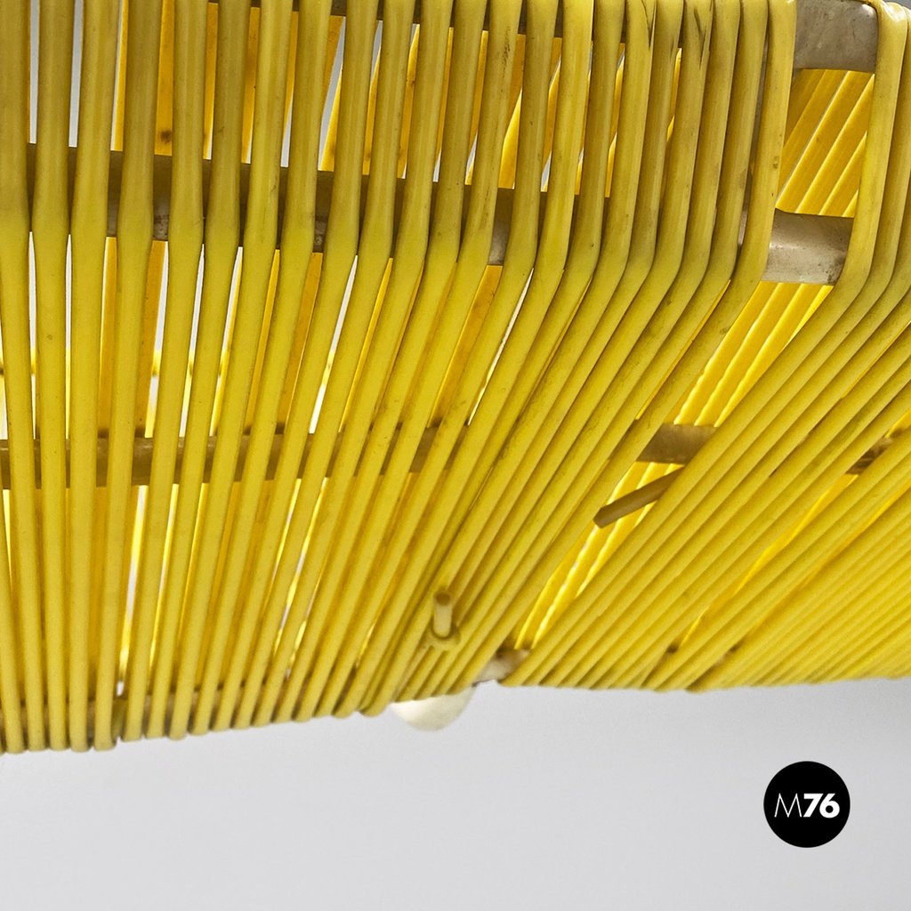 Panca da esterno in scooby giallo, 1950 ca.