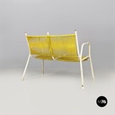 Panca da esterno in scooby giallo, 1950 ca.
