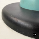  Posacenere da terra in metallo azzurro e nero, 1980 ca.