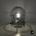 Italian modern glass steel table lamp Patroclo by Gae Aulenti for Artemide, 1970