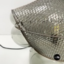 Italian modern glass steel table lamp Patroclo by Gae Aulenti for Artemide, 1970