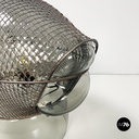 Italian modern glass steel table lamp Patroclo by Gae Aulenti for Artemide, 1970