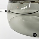 Italian modern glass steel table lamp Patroclo by Gae Aulenti for Artemide, 1970