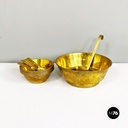 Servizio da macedonia in ottone, 1970 ca.