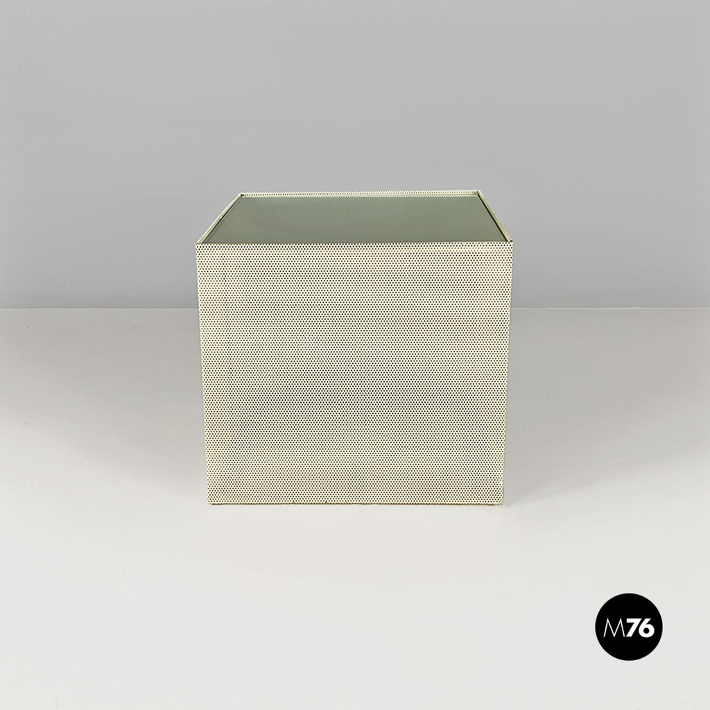 Tavolo da caffè in metallomicro forato, 1980 ca.