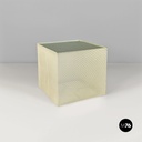 Tavolo da caffè in metallomicro forato, 1980 ca.