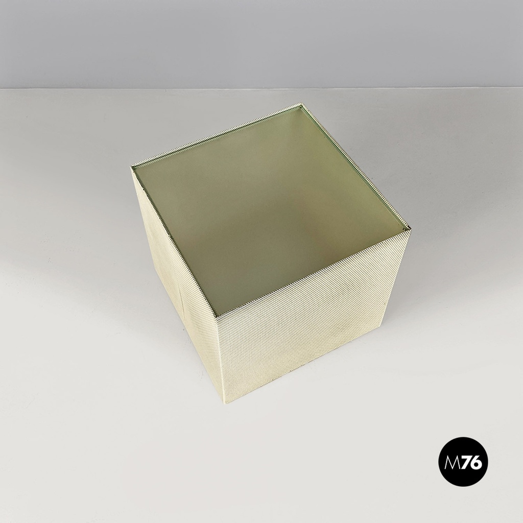 Tavolo da caffè in metallomicro forato, 1980 ca.