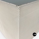 Tavolo da caffè in metallomicro forato, 1980 ca.