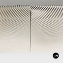 Tavolo da caffè in metallomicro forato, 1980 ca.