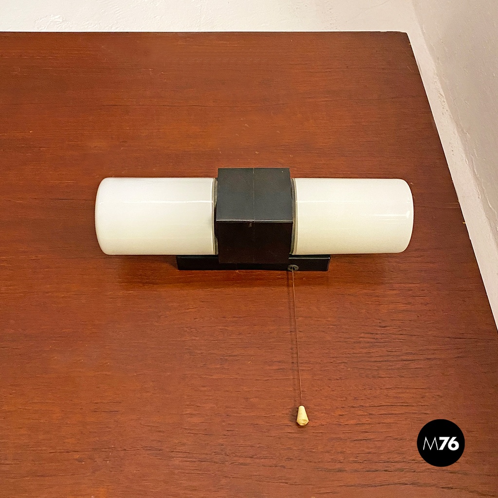 Applique in vetro opalino, 1960 ca.