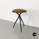 Set di due sgabelli in finta pelle, 1960 ca.