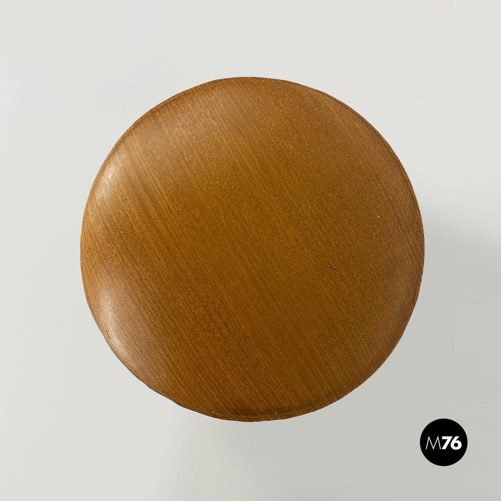 Set di due sgabelli in finta pelle, 1960 ca.