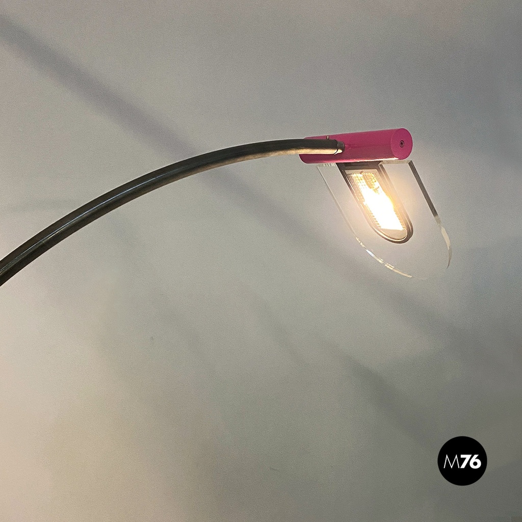 Lampada da terra ad arco, 1980 ca.