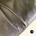 Poltrone da ufficio in acciaio e pelle nera, 1970 ca.