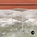 Carrello da laboratorio in vetro e metallo, 1940 ca.