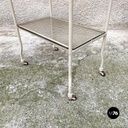 Carrello da laboratorio in vetro e metallo, 1940 ca.