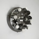 Applique in acciaio, 1970 ca.