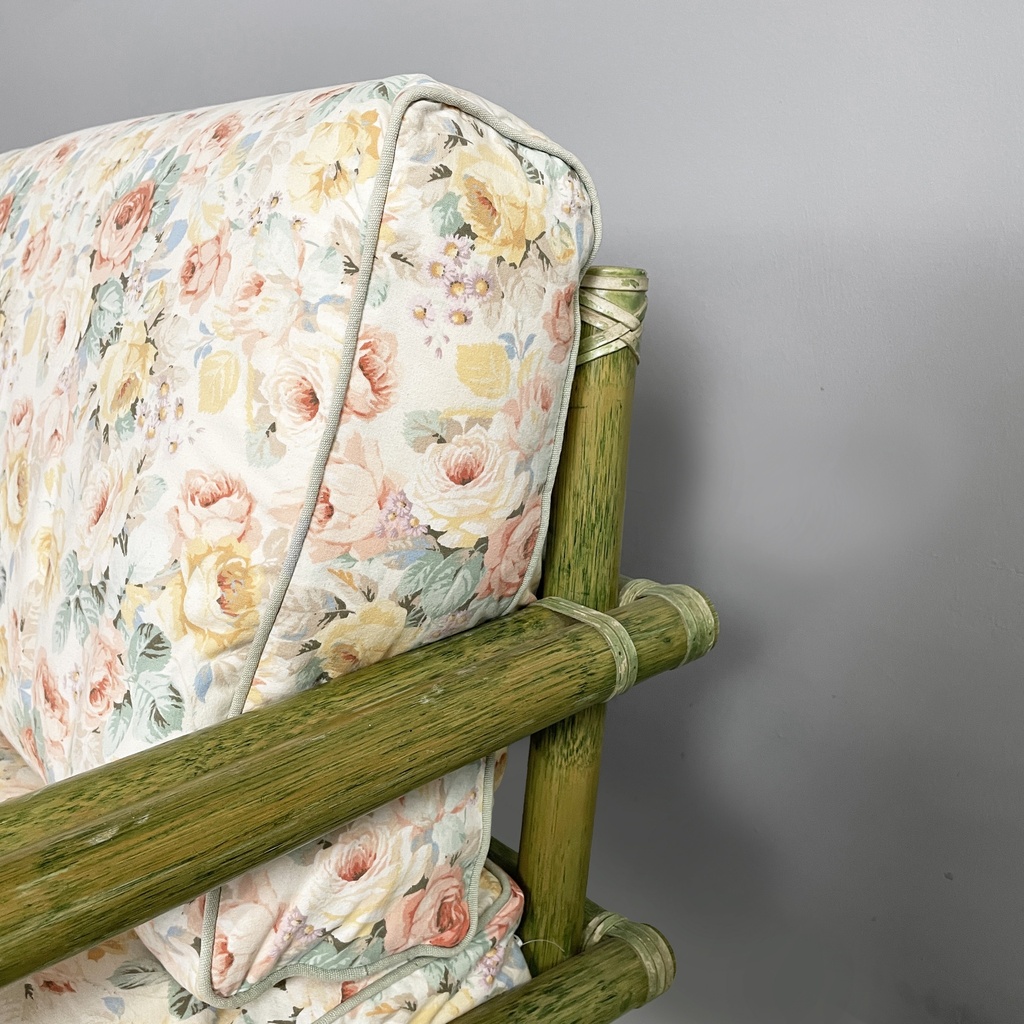 Divano di Lyda Levi per McGuire Company,  1970 ca.