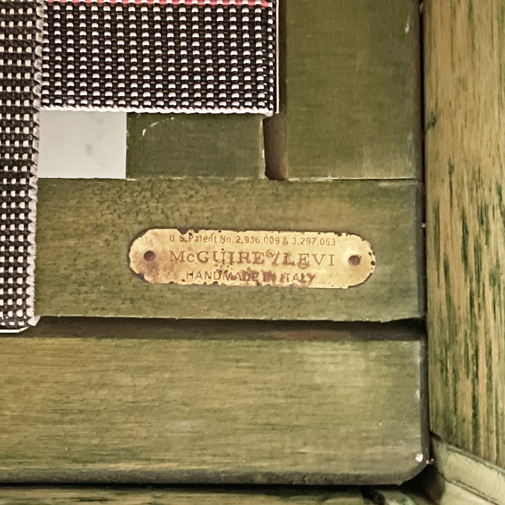 Divano di Lyda Levi per McGuire Company,  1970 ca.