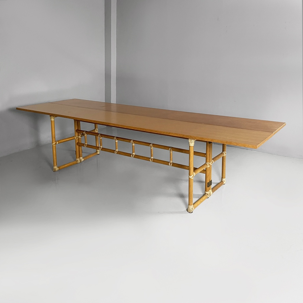 Tavolo da pranzo o consolle di Lyda Ledi per McGuire Company,  1970 ca.