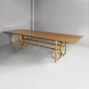 Tavolo da pranzo o consolle di Lyda Ledi per McGuire Company,  1970 ca.