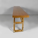 Tavolo da pranzo o consolle di Lyda Ledi per McGuire Company,  1970 ca.