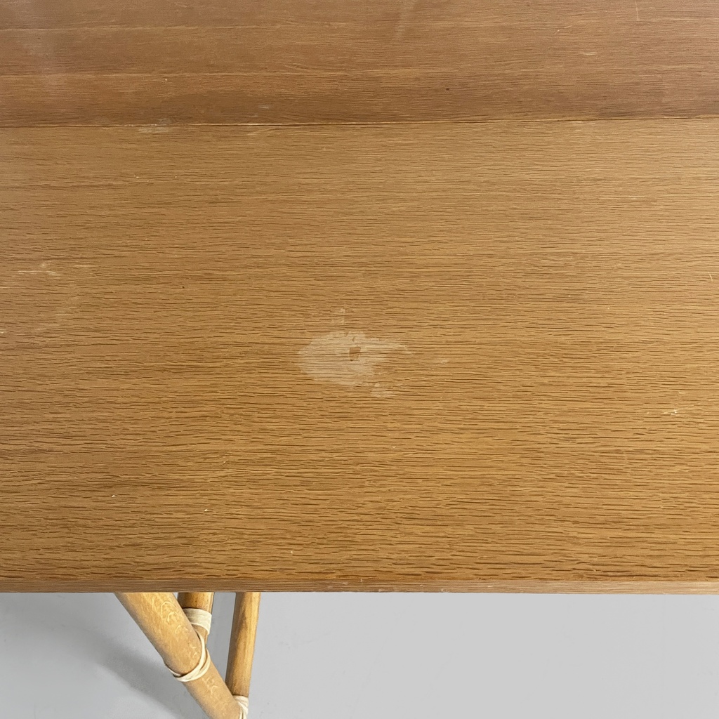 Tavolo da pranzo o consolle di Lyda Ledi per McGuire Company,  1970 ca.