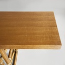 Tavolo da pranzo o consolle di Lyda Ledi per McGuire Company,  1970 ca.