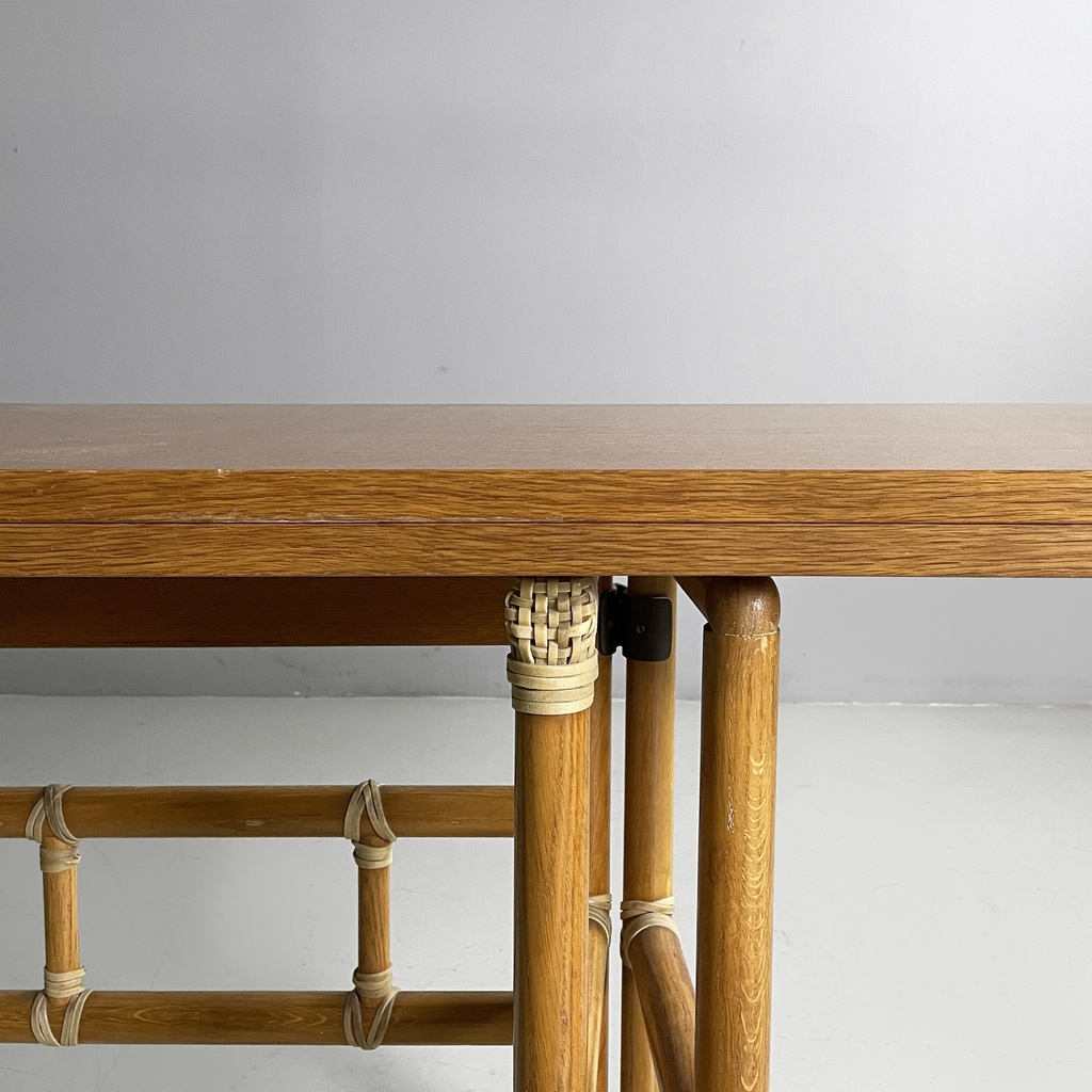 Tavolo da pranzo o consolle di Lyda Ledi per McGuire Company,  1970 ca.