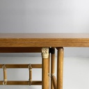 Tavolo da pranzo o consolle di Lyda Ledi per McGuire Company,  1970 ca.