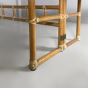 Tavolo da pranzo o consolle di Lyda Ledi per McGuire Company,  1970 ca.