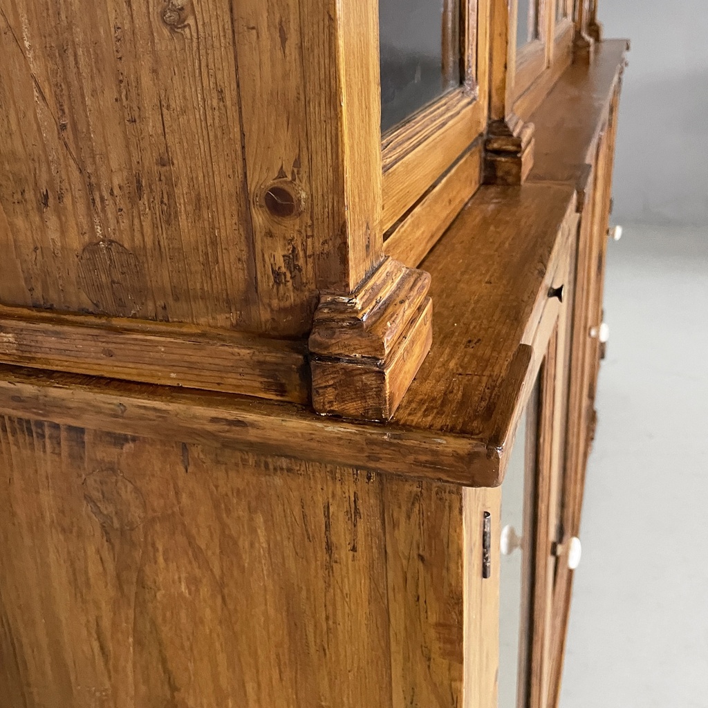 Credenza in legno e vetro, 1930 ca.