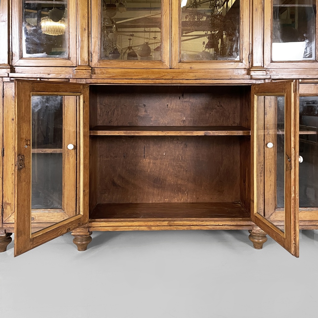 Credenza in legno e vetro, 1930 ca.