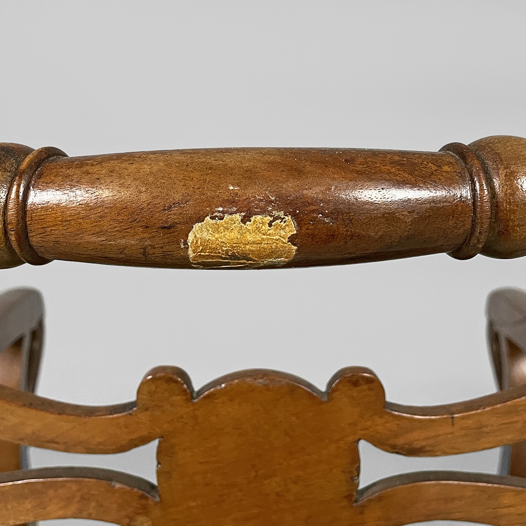 Poltrone in tessuto verde e legno, 1930 ca.