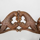 Sedia in legno e tessuto ricamato, 1930 ca.