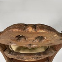 Sedia in legno e tessuto ricamato, 1930 ca.