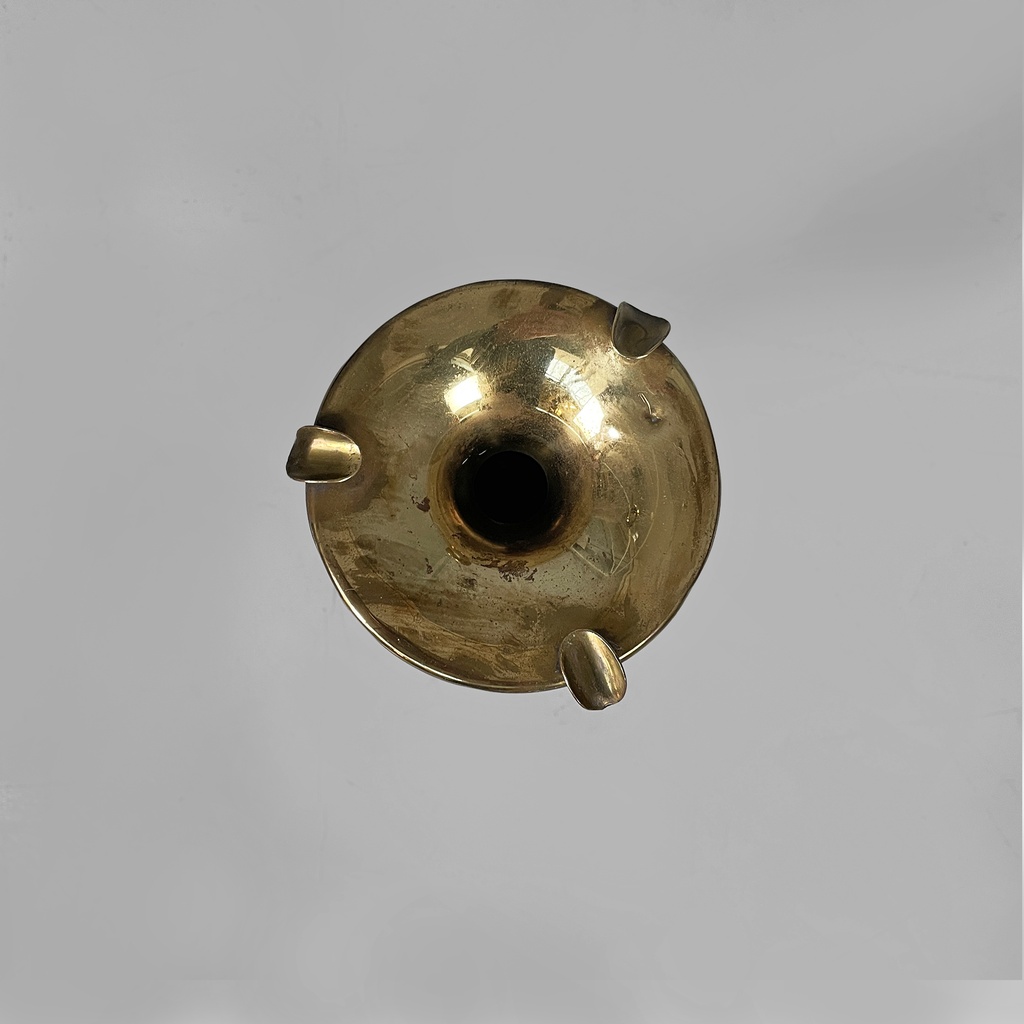 Posacenere da terra in ottone, 1950 ca.