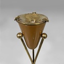 Posacenere da terra in ottone, 1950 ca.