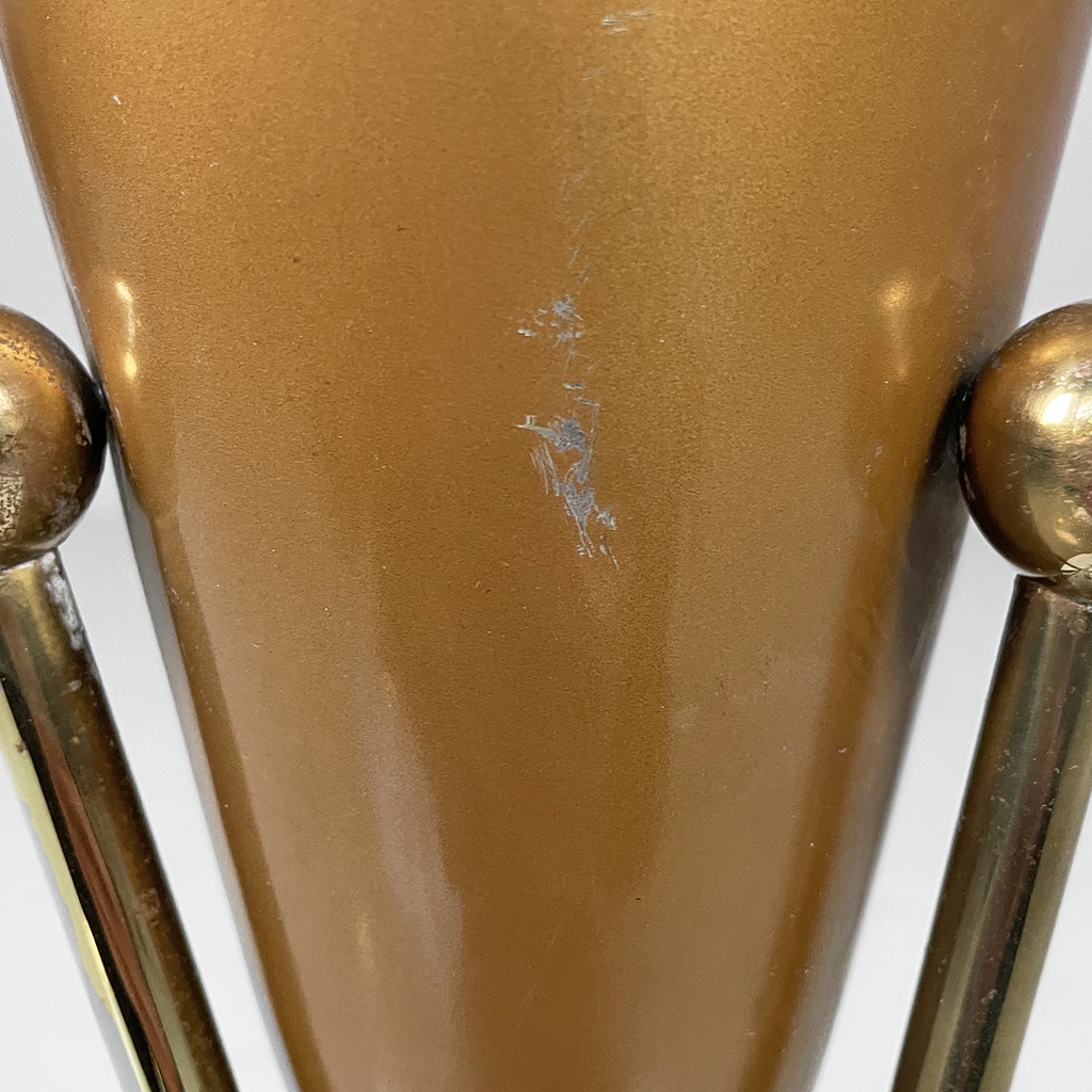 Posacenere da terra in ottone, 1950 ca.