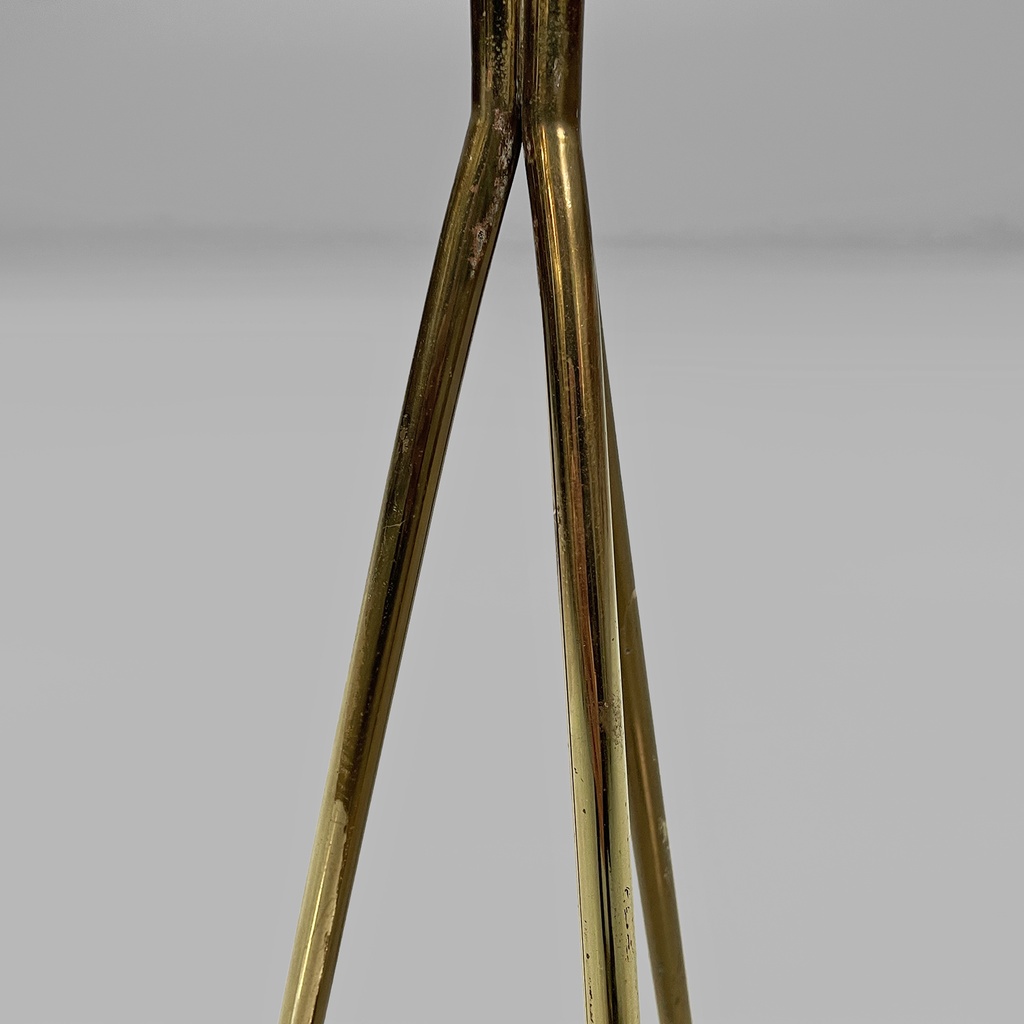 Posacenere da terra in ottone, 1950 ca.