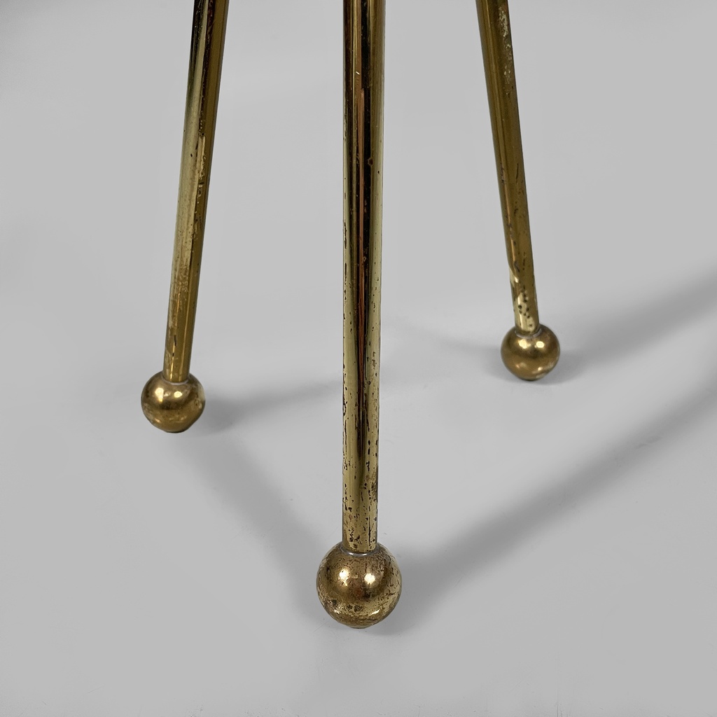 Posacenere da terra in ottone, 1950 ca.