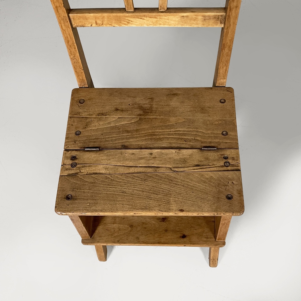 Sedia scala in legno, 1930 ca.