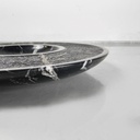 Centrotavola in marmo nero, 1970 ca.